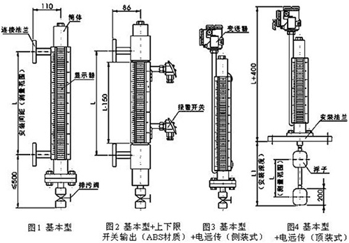 熱水液位計結(jié)構(gòu)特點圖